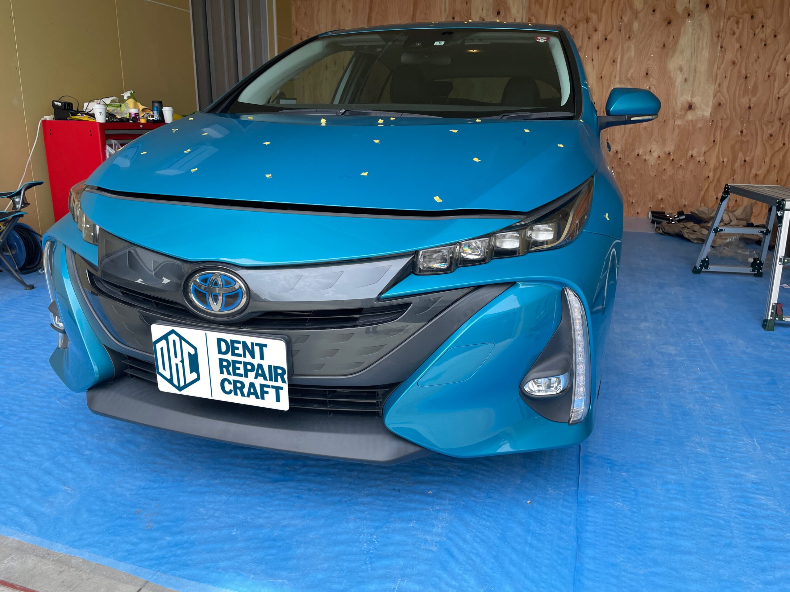 トヨタ プリウス雹害修理 | 車のヘコミ、フロントガラス修理なら越谷市